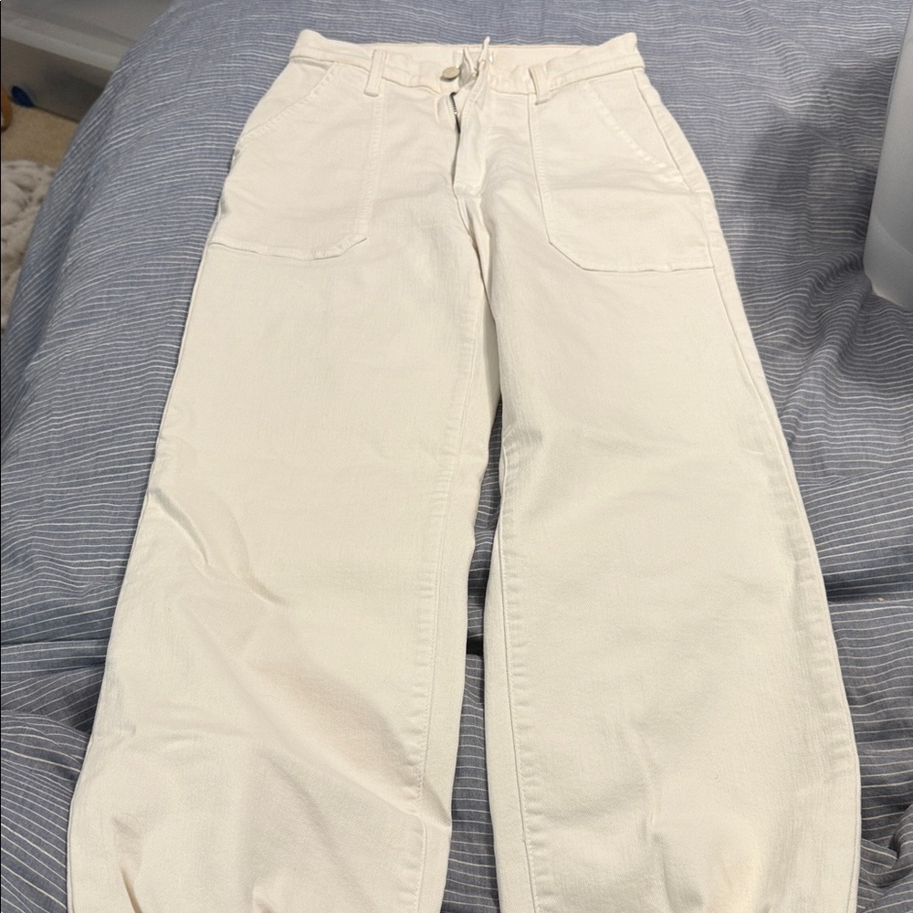 MOTHER Women's Cream Ankle & Cropped Jeans